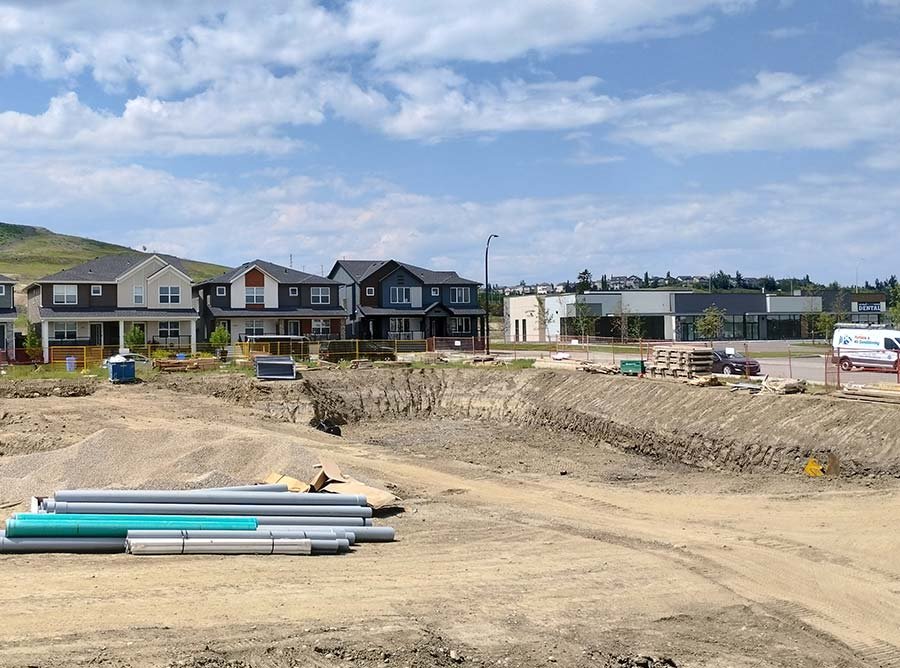 Harlow at Wolf Willow foundation construction photo July 2023
